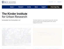 Tablet Screenshot of kinder.rice.edu