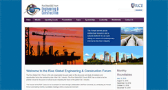 Desktop Screenshot of forum.rice.edu