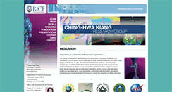 Desktop Screenshot of chkiang.rice.edu