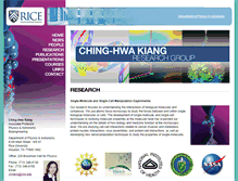 Tablet Screenshot of chkiang.rice.edu