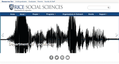 Desktop Screenshot of linguistics.rice.edu