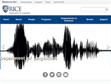 Tablet Screenshot of linguistics.rice.edu