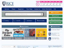 Tablet Screenshot of m.library.rice.edu