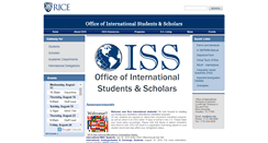 Desktop Screenshot of oiss.rice.edu