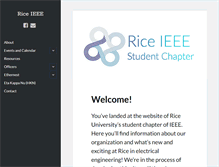 Tablet Screenshot of ieee.rice.edu