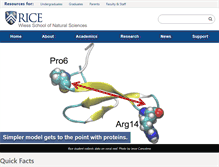 Tablet Screenshot of naturalsciences.rice.edu