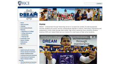 Desktop Screenshot of dream.rice.edu