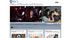 Desktop Screenshot of diversity.rice.edu