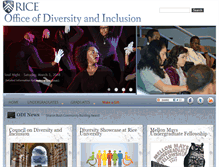 Tablet Screenshot of diversity.rice.edu