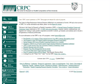 Tablet Screenshot of crpc.rice.edu