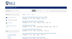Desktop Screenshot of libanswers.rice.edu