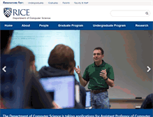 Tablet Screenshot of cs.rice.edu