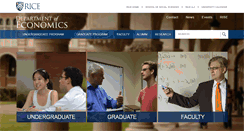 Desktop Screenshot of economics.rice.edu