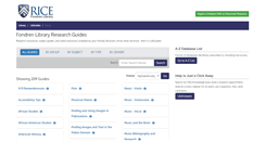 Desktop Screenshot of libguides.rice.edu