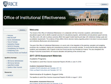 Tablet Screenshot of oie.rice.edu