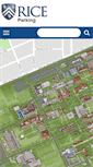 Mobile Screenshot of parking.rice.edu