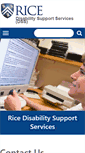 Mobile Screenshot of dss.rice.edu