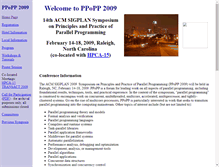 Tablet Screenshot of ppopp09.rice.edu