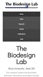 Mobile Screenshot of biodesign.rice.edu