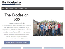 Tablet Screenshot of biodesign.rice.edu