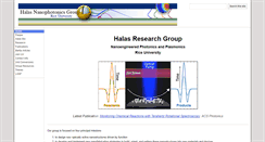 Desktop Screenshot of halas.rice.edu