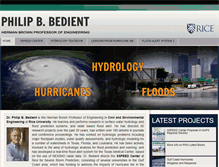 Tablet Screenshot of bedient.rice.edu