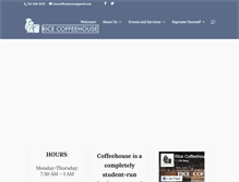 Tablet Screenshot of coffeehouse.rice.edu