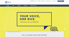 Desktop Screenshot of giving.rice.edu