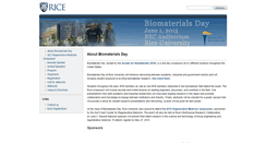 Desktop Screenshot of biomaterialsday.rice.edu