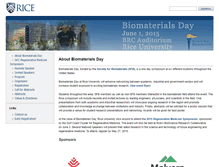 Tablet Screenshot of biomaterialsday.rice.edu