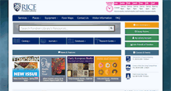 Desktop Screenshot of library-test.rice.edu