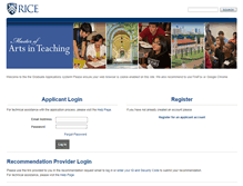 Tablet Screenshot of educgradapps.rice.edu