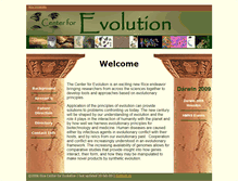 Tablet Screenshot of evolution.rice.edu