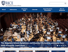 Tablet Screenshot of music.rice.edu