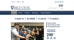 Desktop Screenshot of oedk.rice.edu