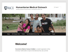 Tablet Screenshot of humed.rice.edu