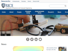 Tablet Screenshot of ece.rice.edu