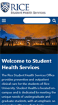 Mobile Screenshot of health.rice.edu