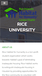 Mobile Screenshot of habitat.rice.edu