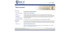 Desktop Screenshot of connect.rice.edu